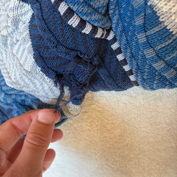 Vintage Blue Cotton Traders Sweater Mens Large 90s Streetwear - Picture 5 of 10